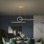 SE LED 100 LUFICET PENDANT GOLD 24W  3CCT 100x6x100cm IP20 2 YEARS WARRANTY A2 HOMELIGHTING 77-50666