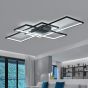 SE LED 4 TESSERA BLACK 86*48*10cm 3CCT WITH CONTROL+MEMORY IP20 54W 2 YEARS WARRANTY Z4 HOMELIGHTING 77-50988