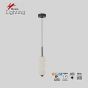 SE LED 120 LUNA TRIPLA BLACK Φ10CM  PENDANT 3CCT WITH MEMORY 2 YEARS WARRANTY HOMELIGHTING 77-51157