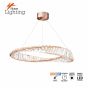 SE LED 60  OVELA ROSE GOLD Φ60cm 3CCT REMOTE CONTROL 2 YEARS WARRANTY HOMELIGHTING 77-51192