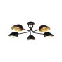 KQ 2759/5 ELIA BLACK AND ANTIQUE BRASS CEILING LAMP Ζ3 HOMELIGHTING 77-8103