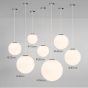 SE1125-1-OP ALESSIA PENDANT OPAL GLASS Φ25 Ε4 HOMELIGHTING 77-8119