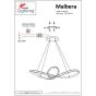 Φωτιστικό Κρεμαστό Χρωμέ 81x30xH100cm Led 64w 3000K Homelighting Malbera 77-8126