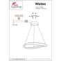 SE LED 62 MATEO PENDANT GOLD MAT HOMELIGHTING 77-8128