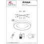 SE LED SMART 60 AMAYA CEILING WHITE HOMELIGHTING 77-8155