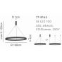 SE LED 100 AMARYLIS PENDANT CHROME HOMELIGHTING 77-8165