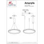 SE LED 100 AMARYLIS PENDANT CHROME HOMELIGHTING 77-8165