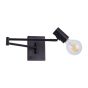 SE21-BL-52-GR2 ADEPT WALL LAMP Black Wall Lamp with Switcher and Black Metal Grid+ HOMELIGHTING 77-8382