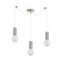 SE21-NM-4-NM3-MS40 ADEPT TUBE Nickel Matt Pendant Black Metal Shade+ HOMELIGHTING 77-8408