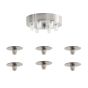 SE21-NM-4-NM6-MS50 ADEPT TUBE Nickel Matt Pendant Black Metal Shade+ HOMELIGHTING 77-8411
