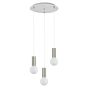 SE21-NM-4-3NM-MS1 ADEPT TUBE Nickel Matt Pendant Black Metal Shade+ HOMELIGHTING 77-8453
