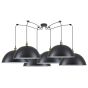 SE21-BR-10-BL6-MS50 MAGNUM Bronze Metal Pendant Black Shade with Black Fabric Cable+ HOMELIGHTING 77-8700