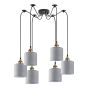 SE21-BR-10-BL6-SH2  MAGNUM BRONZE Grey Shade Pendant+ HOMELIGHTING 77-8733