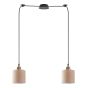 SE21-BR-10-BL2-SH3 MAGNUM BRONZE  Brown Shade Pendant+ HOMELIGHTING 77-8742