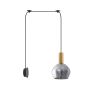 SE21-GM-4-NM1W-GL2 ADEPT TUBE Gold Matt Wall Lamp Smoked Glass+ HOMELIGHTING 77-8833