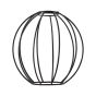 SE21-BR-10-4BL-GR12 MAGNUM FLEX Bronze Metal Pendant Black Metal Grid+ HOMELIGHTING 77-8967
