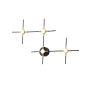 ΠΛΑΦΟΝΙΕΡΑ 14W 840Lm 3000K 39X60X5 ΜΑΥΡΟ-ΧΡΥΣΟ ARTE ILLUMINA STELA Eurolamp 144-18111