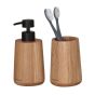 Earth oak set δοχείο κρεμοσάπουνου 150 ml & ποτήρι οδοντόβουρτσας Sealskin  800031