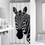 Zebra 180x200 black κουρτίνα μπάνιου πλαστική Sealskin 800150