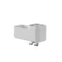 Tiger 2-Store Επιτοίχιο Ράφι με Θήκες και Κρεμάστρες 25 cm White 800375 800375