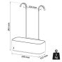 Tiger 2-Store Ράφι κρεμαστό για Βρύση Ντους 25 cm Black 800376 800376
