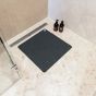Ribb Αντιολισθητικό Πατάκι 55x55cm Anthracite with Black Hook Sealskin 800621