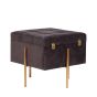 ΜΠΑΟΥΛΟ PU - ΠΟΛΥΡΕΖΙΝ ΚΑΦΕ - ΧΡΥΣΟ 40x40x43cm Eurolamp 810-00271