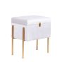 ΜΠΑΟΥΛΟ PU - ΠΟΛΥΡΕΖΙΝ ΛΕΥΚΟ - ΧΡΥΣΟ 36x26x43cm Eurolamp 810-00272