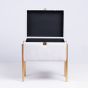 ΜΠΑΟΥΛΟ PU - ΠΟΛΥΡΕΖΙΝ ΛΕΥΚΟ - ΧΡΥΣΟ 36x26x43cm Eurolamp 810-00272