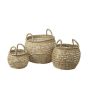S/3 ΚΑΛΑΘΙΑ ΨΑΘΙΝΑ ΦΥΣΙΚΟ 44x44x43cm / 35x35x37cm / 25x25x26cm Eurolamp 819-01722