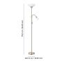 Eglo Up2 Μοντέρνο Φωτιστικό Δαπέδου Υ176.5xΜ27.5εκ. με Ντουί για Λαμπτήρα E27 σε Λευκό Χρώμα 82842