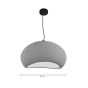 InLight Κρεμαστό φωτιστικό από Fiberglass 1XE27 D:60cm 4053-A