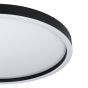 Πλαφονιέρα Οροφής Μαύρη 57xH7cm LED 2700-6500K 4100lm Εφαρμογή-Τηλεχειριστήριο Eglo Montemorelos-Z 900412