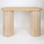 ΚΟΝΣΟΛΑ ΞΥΛΙΝΗ NATURAL 119x40x80.5cm Eurolamp 750-25023