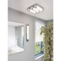 Απλίκα Μπάνιου 57cm IP44 Led 19w Nerutral White 2500lm Χρωμέ/Γυαλί-Κρύσταλλο Eglo Tolorico 97055