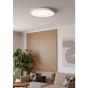 Πλαφόν Οροφής Λευκό Ø59cm Led 36w 2700-6500K 3900lm Τηλεχειριστήριο Eglo Zubieta-A 98893