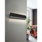  Μοντέρνο Φωτιστικό Τοίχου Led 1550lm 3000K Μαύρο L33cm Eglo Zubialde 99087