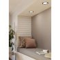 Σποτ Στρογγυλό Χωνευτό Μαύρο 15,5cm IP44 LED 10,5w 3000K 1350lm Eglo Fueva-5 99212