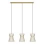 Eglo Maseta Μοντέρνο Κρεμαστό Φωτιστικό Τρίφωτο Ράγα με Ντουί E27 σε Χρυσό Χρώμα 99636