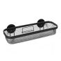 Επιτοίχιο Ράφι από Ατσάλι Μαύρο 34.2x13x8.8cm AWD02081884  AWD02081884
