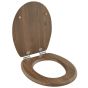 Καπάκι Λεκάνης ORZECH από MDF Walnut 37.3x45.5x4cm AWD02181065  AWD02181065