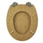 Καπάκι Λεκάνης BAMBOO από MDF Φυσικό 37.3x45.5x5.7cm AWD02181598  AWD02181598