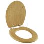 Καπάκι Λεκάνης BAMBOO από MDF Φυσικό 37.3x45.5x5.7cm AWD02181598  AWD02181598