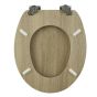 Καπάκι Λεκάνης NATUR από MDF Φυσικό 37x45.7x5.8cm AWD02181702 AWD02181702