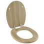 Καπάκι Λεκάνης NATUR από MDF Φυσικό 37x45.7x5.8cm AWD02181702 AWD02181702