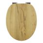 Καπάκι Λεκάνης AMARGURA από MDF Φυσικό 37.6x45.5x5.5cm AWD02181977 AWD02181977