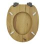 Καπάκι Λεκάνης AMARGURA από MDF Φυσικό 37.6x45.5x5.5cm AWD02181977 AWD02181977