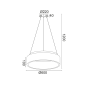 ΚΡΕΜΑΣΤΟ Φ/Σ LED 48W CCT 5350LM ΜΑΥΡΟ ΜΕΤΑΛΛΙΚΟ D60XH120CM APOLLO ACA BR81LEDP60BKCCT