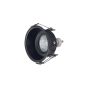InLight Χωνευτό σποτ από μαύρο μέταλλο 1XGU10 D:8cm Χ0010-BL