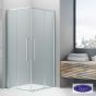 C.ENTRY DEVON ELLI 120x90 (117,5-119 x 87,5-89 εκ.) CLEAN-GLASS CHROME CL12090C-100